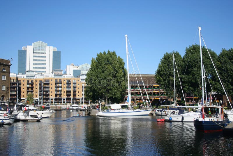 St Katherine s dock London stock photo. Image of flats 2930512