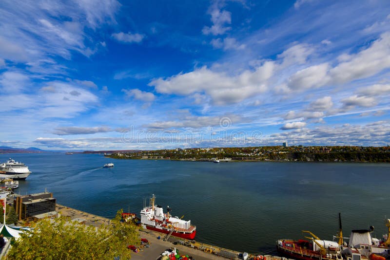 St Lawrence River stock photo. Image of skyline, city 164404488