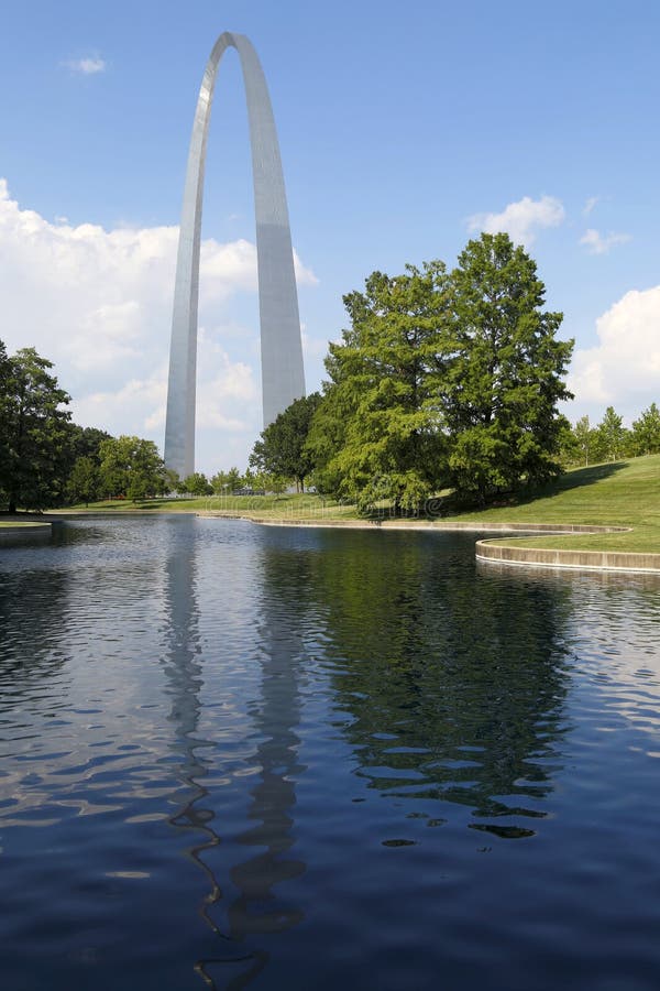 ST Louis Landmarks Gateway Arch View MO USA Stock Image - Image of visit, park: 123686581
