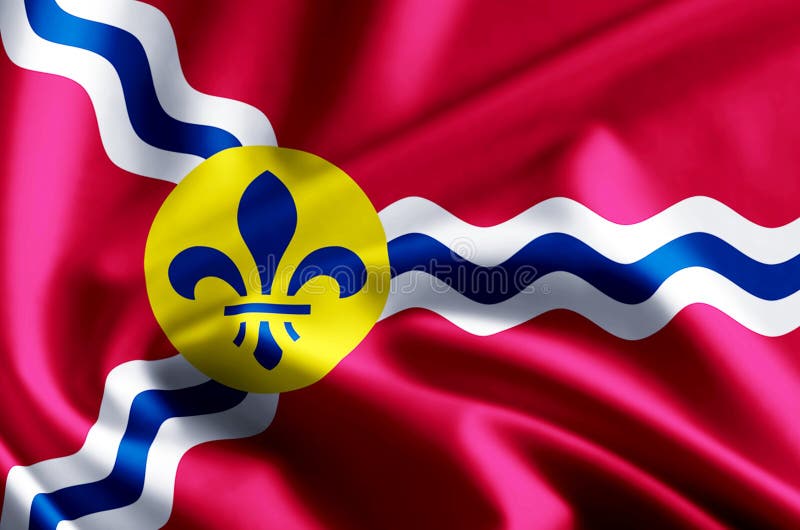 Saint Louis City Flag. Flag of St. Louis, Missouri, USA. Saint Louis flag  waving. flat style. 10750959 Vector Art at Vecteezy