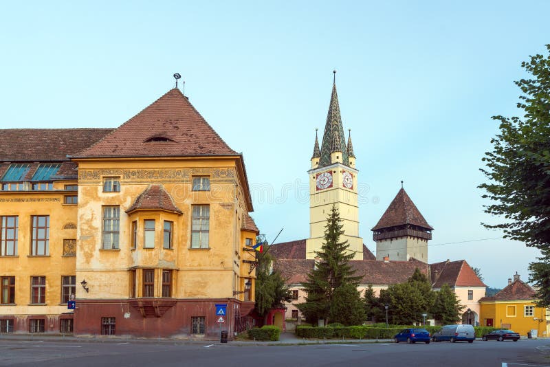 St Margaret kościół w Medias, Rumunia obrazy royalty free St Margaret kościół w Medias, Rumunia obrazy royalty free