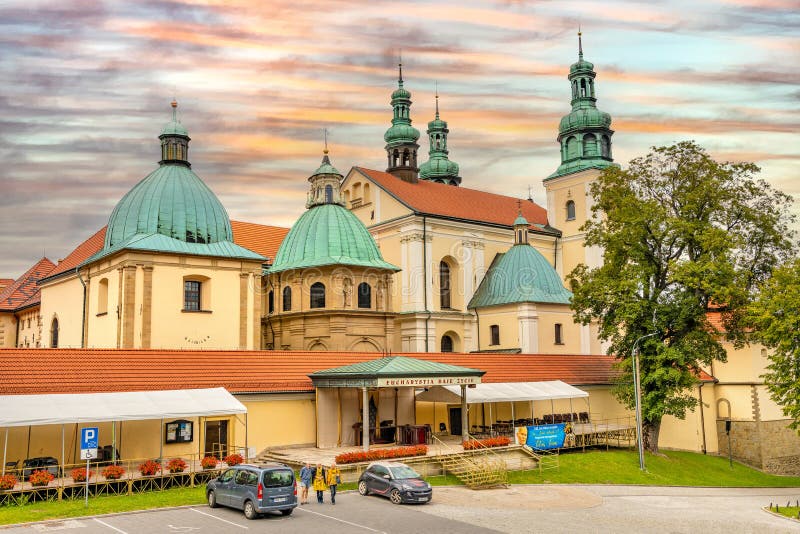 St. Mary Basilica and Bernardine Order monastery within the Calvary pilgrimage complex in Kalwaria Zebrzydowska in Poland