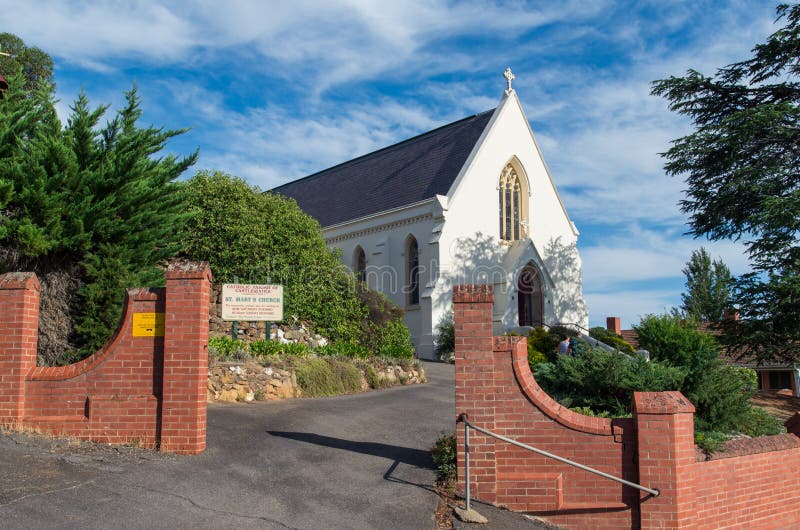 St Mary Roman CatholicKirche in Castlemaine Redaktionelles Stockfoto