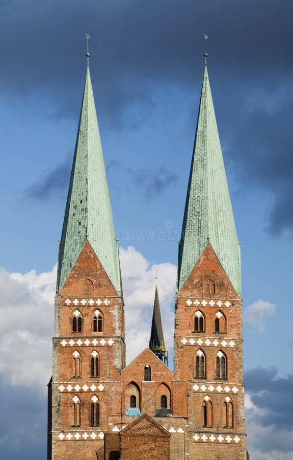 St mary`s church in luebeck, germany. St mary`s church in luebeck, germany