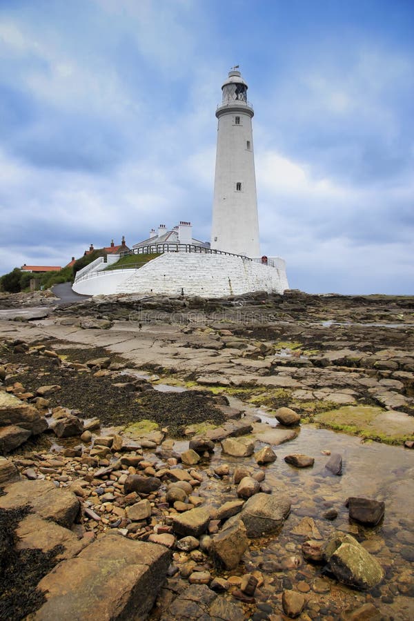 St Marys Lighthouse Whitley Bay Stock Photo Image of blyth