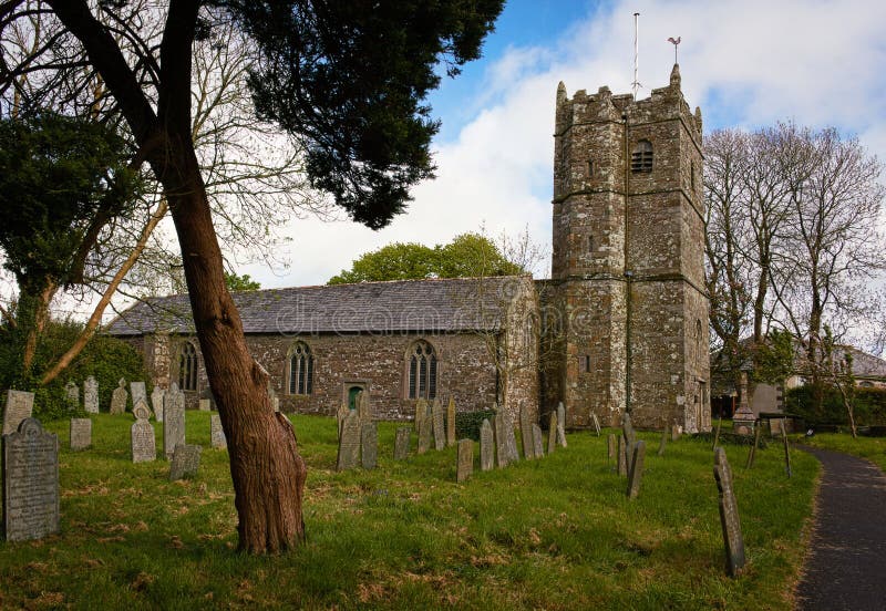 St Teath Parish Church - III - Tintagel - Cornwall royalty free stock photo St Teath Parish Church - III - Tintagel - Cornwall royalty free stock photo