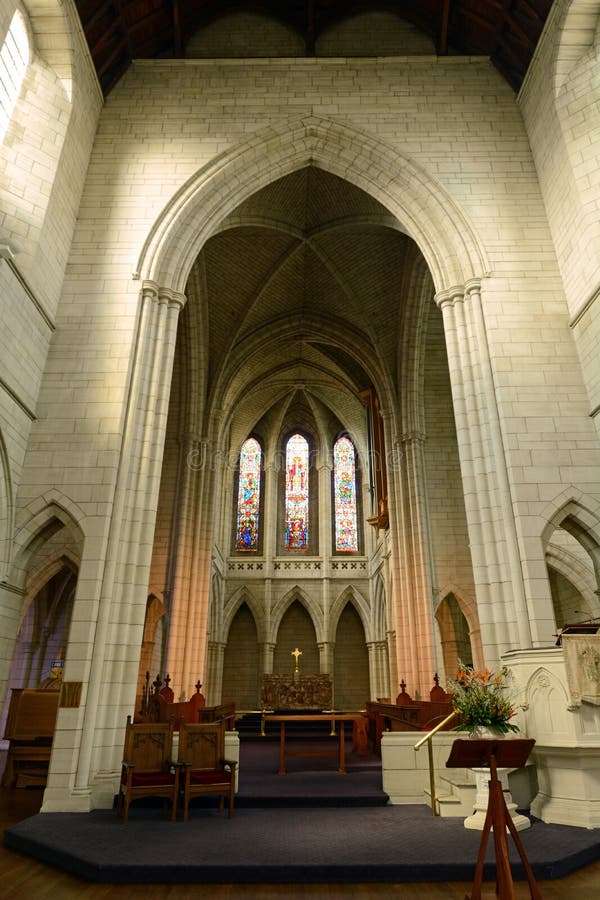 UCKLAND - SEP 02 2015:St Matthew-in-the-City interior.It's historic Anglican church located in the Central Business District of Auckland, renowned for its neo-Gothic style since 1905. UCKLAND - SEP 02 2015:St Matthew-in-the-City interior.It's historic Anglican church located in the Central Business District of Auckland, renowned for its neo-Gothic style since 1905.