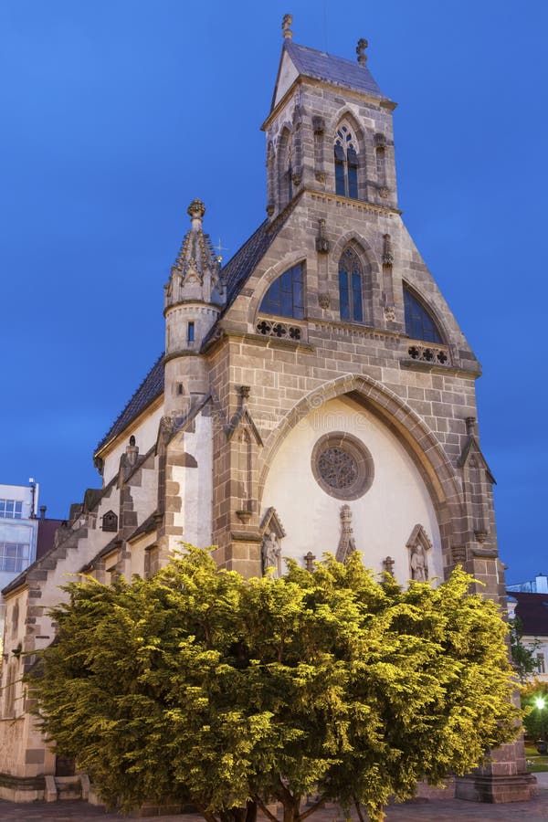 St. Michael Chapel in Kosice at night