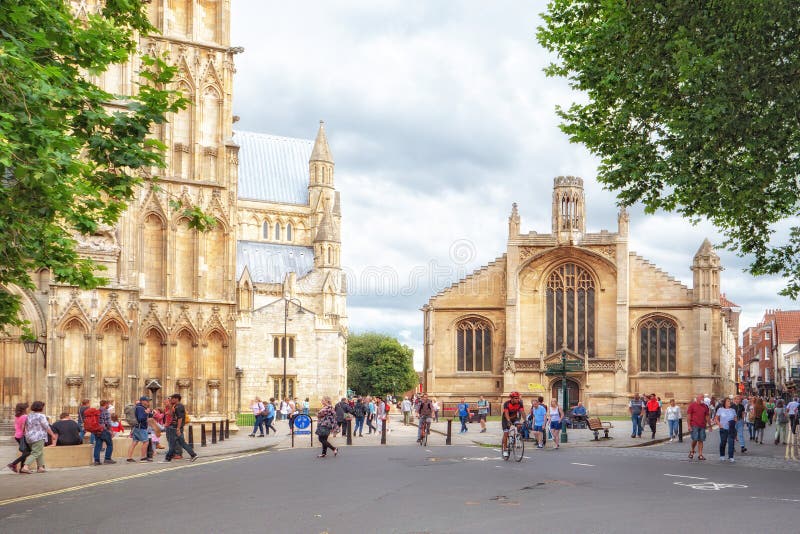 St Michael Le Belfrey Church, York, Inglaterra fotografia de stock royalty free