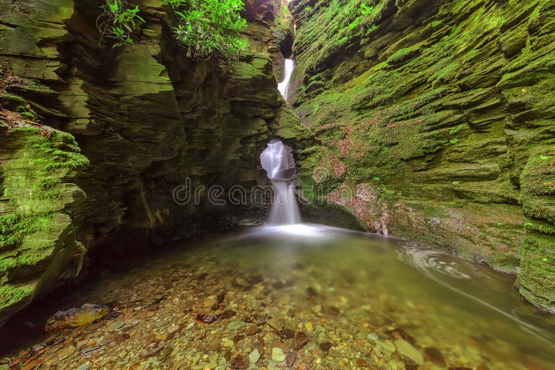 One of Cornwall’s most sacred sites. St. Nectan’s waterfall is in a designated Site of Special Scientific Interest (SSSI), it has been described as amongst the ten most important spiritual sites in the country. A place of outstanding natural beauty. The magic and tranquillity of St Nectan’s Kieve are unique. The Kieve is a potent symbol of Mother Earth. Ancient pagan celtic images stock images, royalty-free photos and pictures