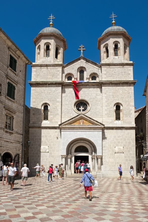 St Nicholas Church, Kotor fotografía editorial. Imagen de ciudad