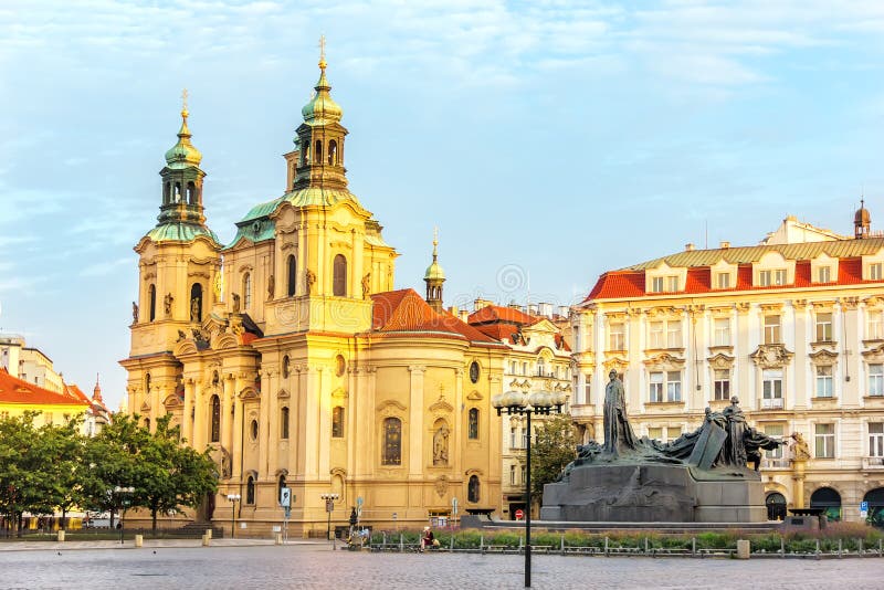 St. Nicholas Church in Old Town Square in Prague, Czech Republic