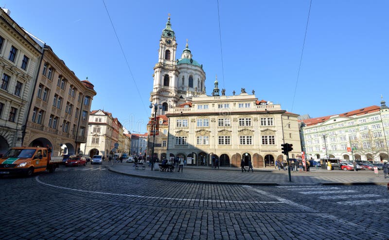 The Church of Saint Nicholas is a Baroque church in the Lesser Town of Prague, Czech Republic. The Church of Saint Nicholas is a Baroque church in the Lesser Town of Prague, Czech Republic.