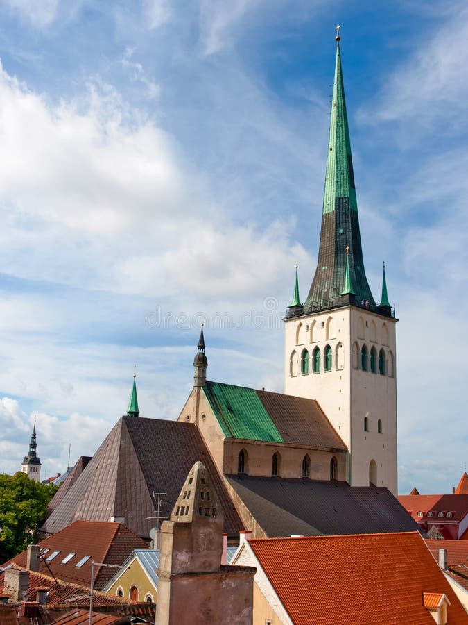St. Olaf S Church. Tallinn. Estonia Stock Image - Image of oleviste ...