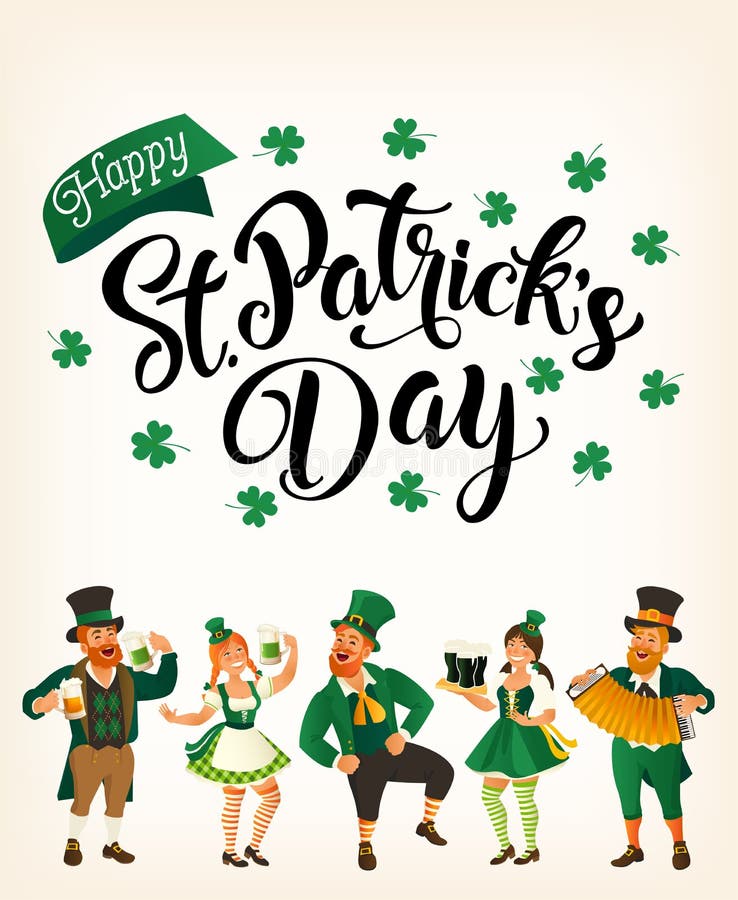 St Patrick s dag E också vektor för coreldrawillustration Idé för baner stock illustrationer St Patrick s dag E också vektor för coreldrawillustration Idé för baner stock illustrationer