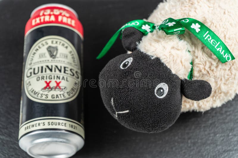 St Patrick ` s dzień Pół kwarty Guinness i irlandczyka cakle fotografia stock St Patrick ` s dzień Pół kwarty Guinness i irlandczyka cakle fotografia stock