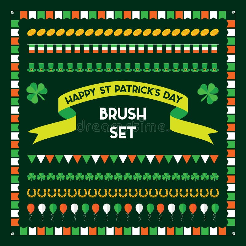 St Patrick Tagesbürsten vektor abbildung St Patrick Tagesbürsten vektor abbildung