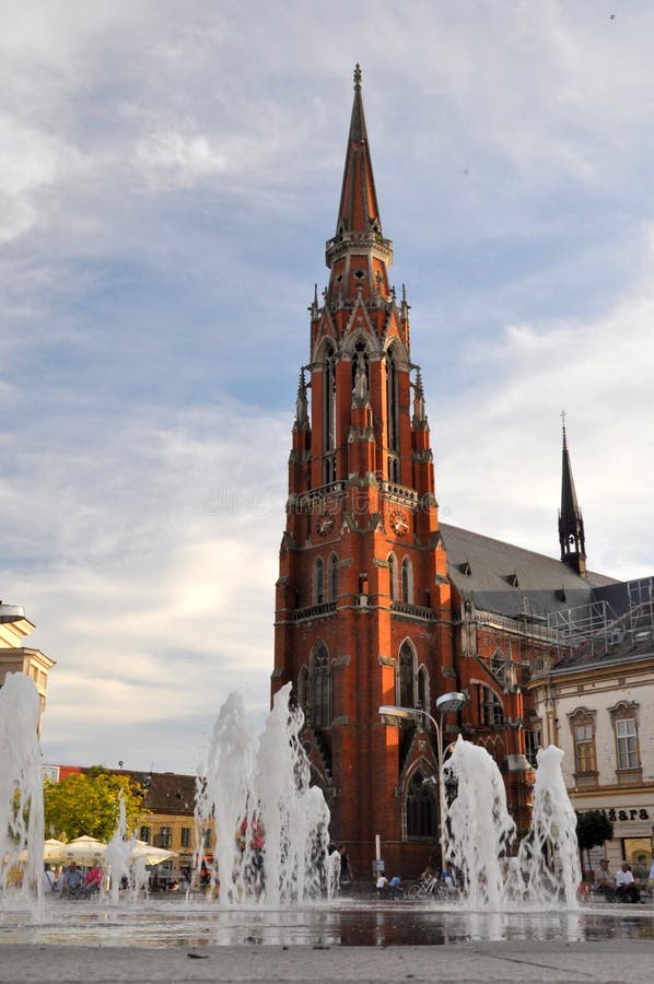 St Peter och Paul Cathedral i Osijek, Kroatien fotografering för bildbyråer St Peter och Paul Cathedral i Osijek, Kroatien fotografering för bildbyråer