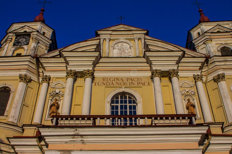 St Peter och Sts Paul kyrka är en Roman Catholic kyrka som lokaliseras i Vilniusen, Litauen arkivfoton St Peter och Sts Paul kyrka är en Roman Catholic kyrka som lokaliseras i Vilniusen, Litauen arkivfoton