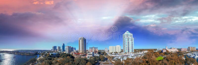 St Petersburg aerial view, Florida