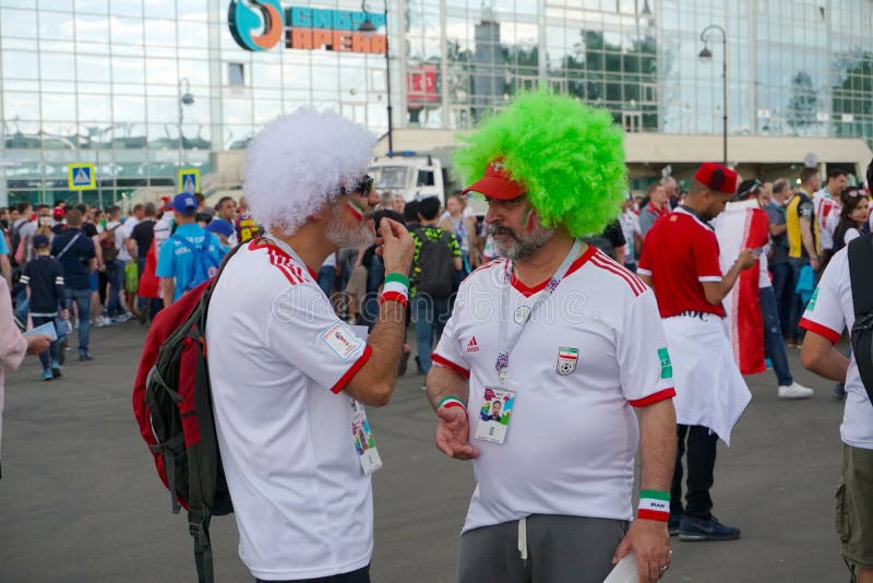 Multidão De Fãs Iranianos No Campeonato Do Mundo De FIFA Em Rússia  Fotografia Editorial - Imagem de internacional, petersburgo: 119993567