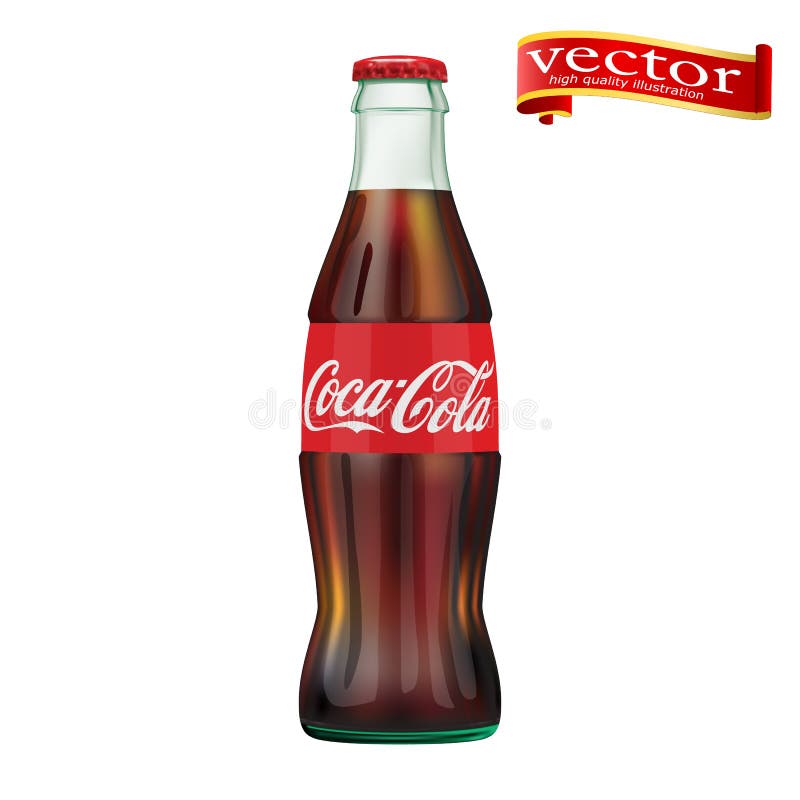 St Petersburg, Russland, am 30. September 2018 Illustration der Flasche von Coca-Cola