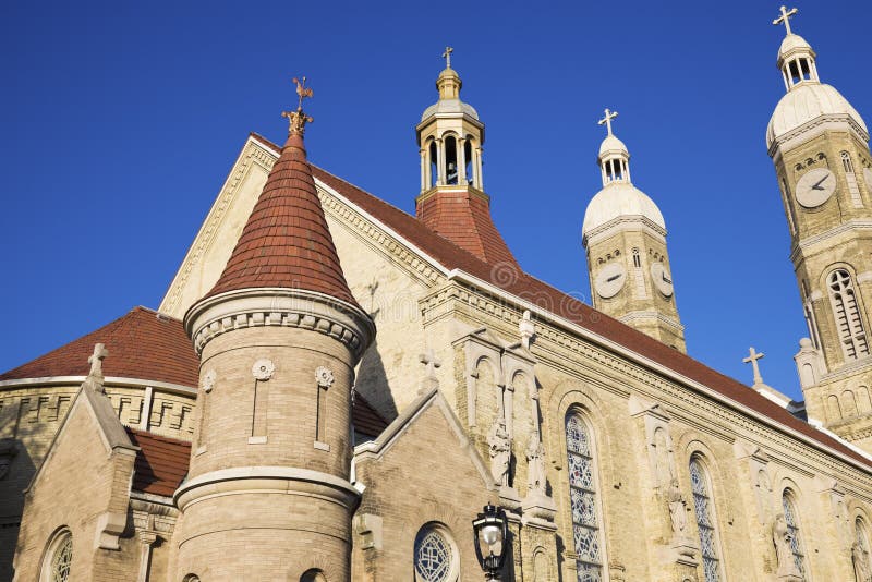 St Stanislaus Katholieke Kerk in Millwaukee royalty-vrije stock afbeeldingen St Stanislaus Katholieke Kerk in Millwaukee royalty-vrije stock afbeeldingen