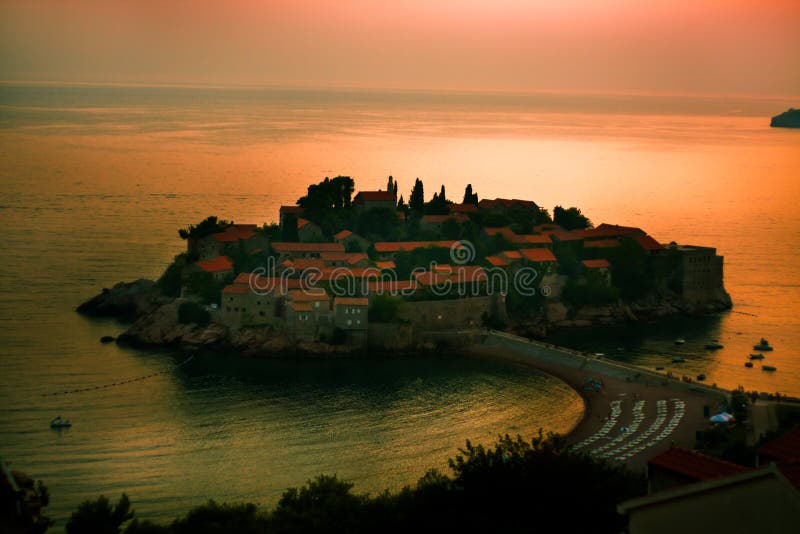 St Stefan Montenegro stock image St Stefan Montenegro stock image