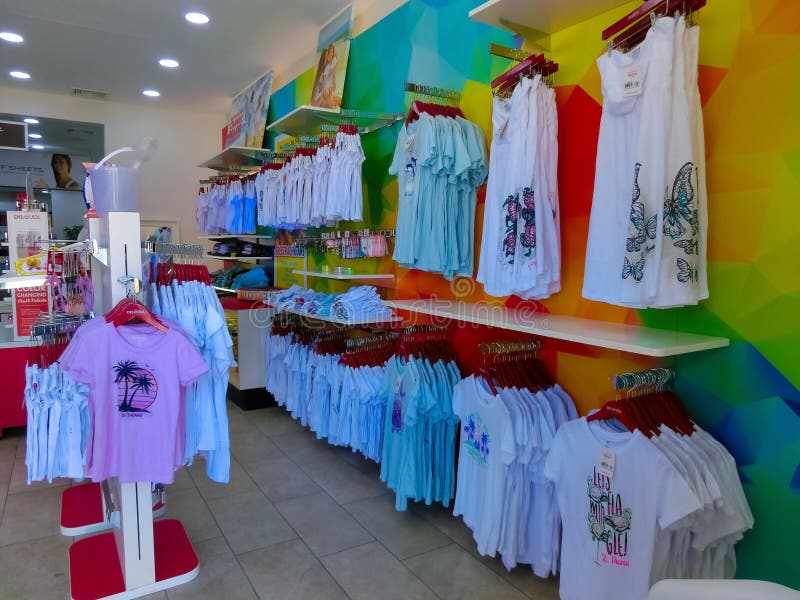 Colorful Shirts at a Street Store on St. Thomas, USVI Editorial Image ...