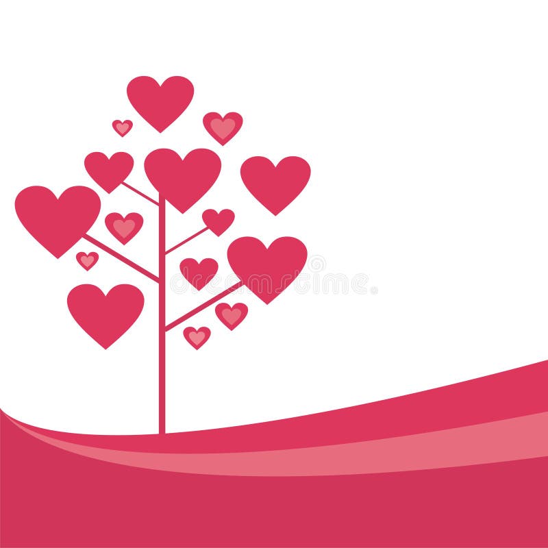 St. valentine s tree background