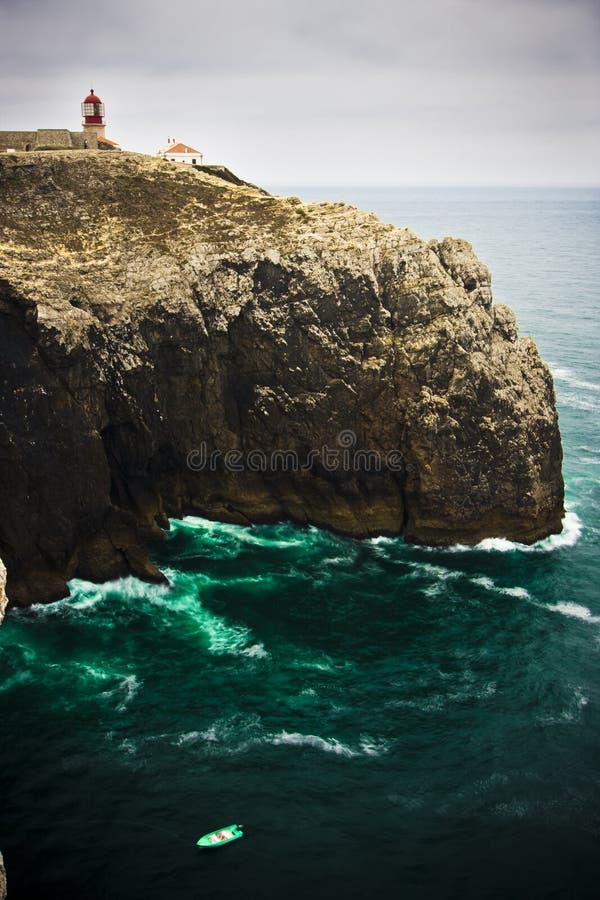 St Vincent cape stock image. Image of vincent, boat, rock 5851579