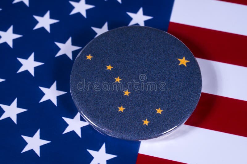 Staat van Alaska in de V.S. stock afbeeldingen Staat van Alaska in de V.S. stock afbeeldingen