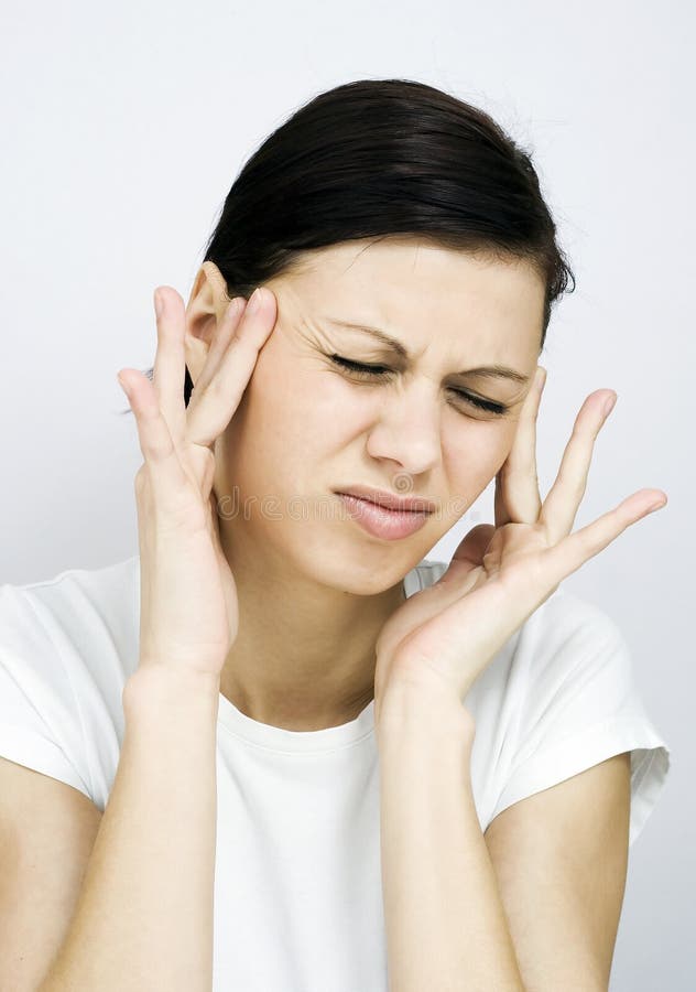 Stabbing headache stock image. Image of irritation, consoling 29682339