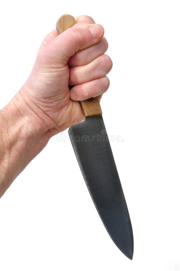 Stabbing with a Kitchen Knife Stock Photo Image of kitchen, grasp