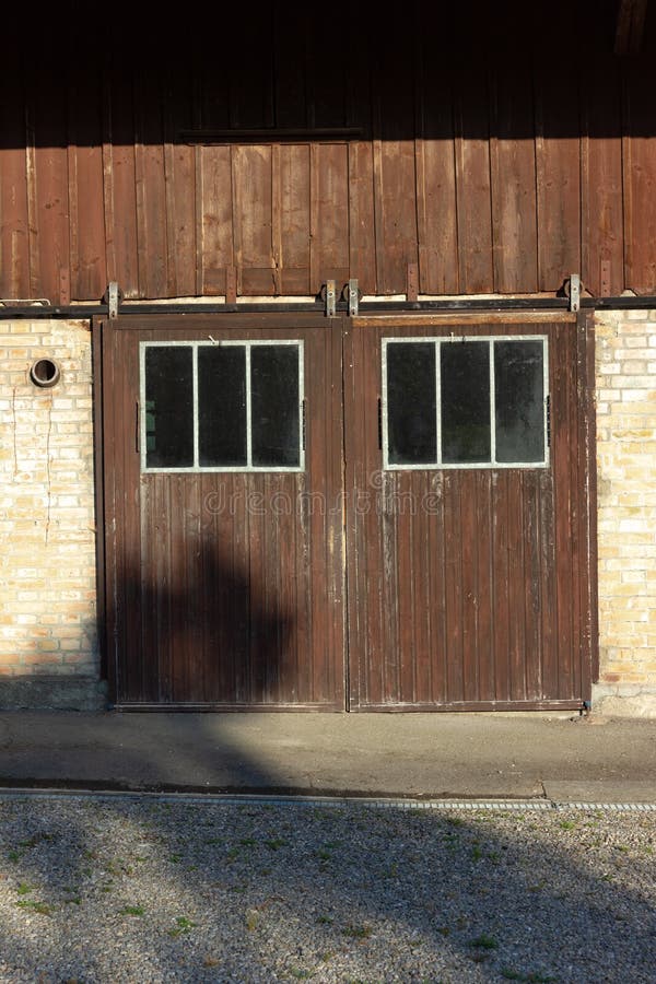 Stable buildings bavaria style at south germany city wangen at summer evening sunhine. Stable rustic style stock images, royalty-free photos and pictures