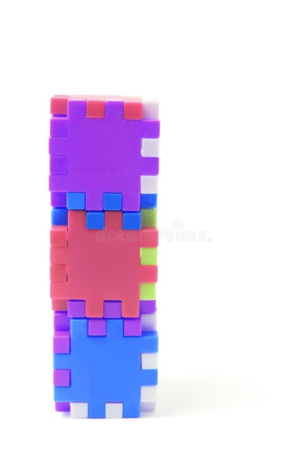 Stack of alphabet Puzzle Cubes