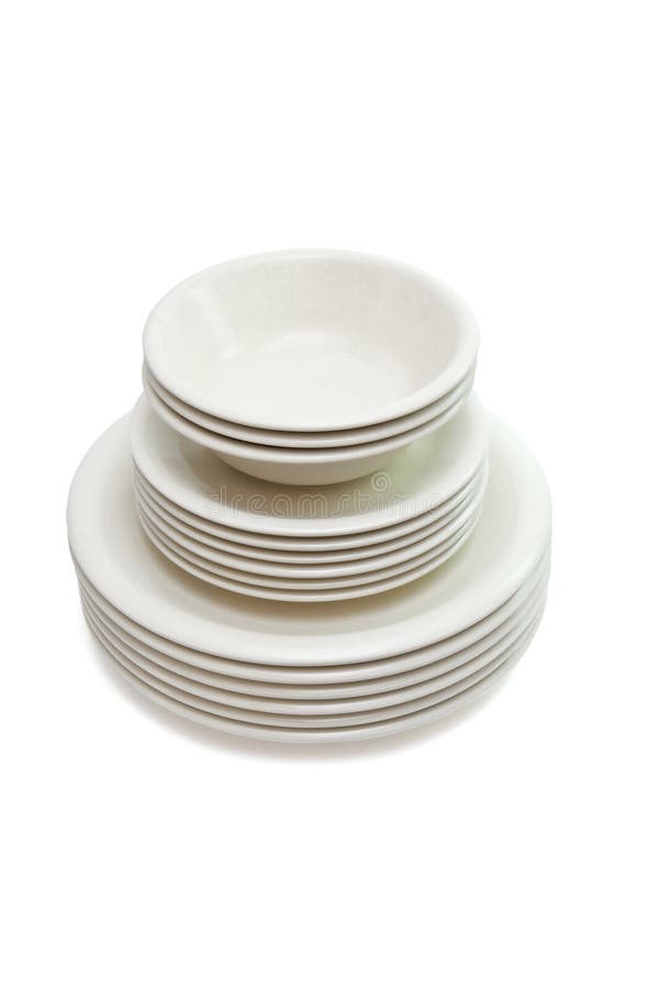 Stack of Beige Dinner Plates Stock Photo Image of plates, kitchen 9496414