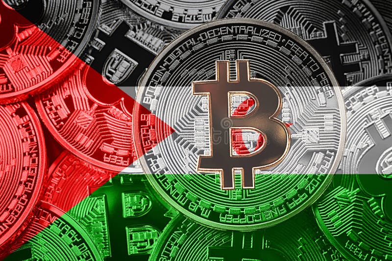 Stack of Bitcoin Western Sahara flag. Bitcoin cryptocurrencies c royalty free stock images Stack of Bitcoin Western Sahara flag. Bitcoin cryptocurrencies c royalty free stock images
