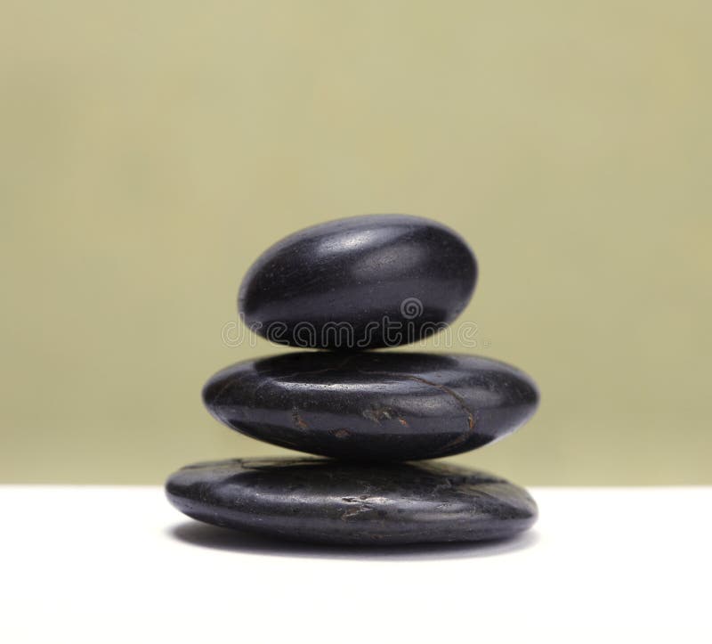 Stack of black stones stock photo. Image of rock, balance 17147558