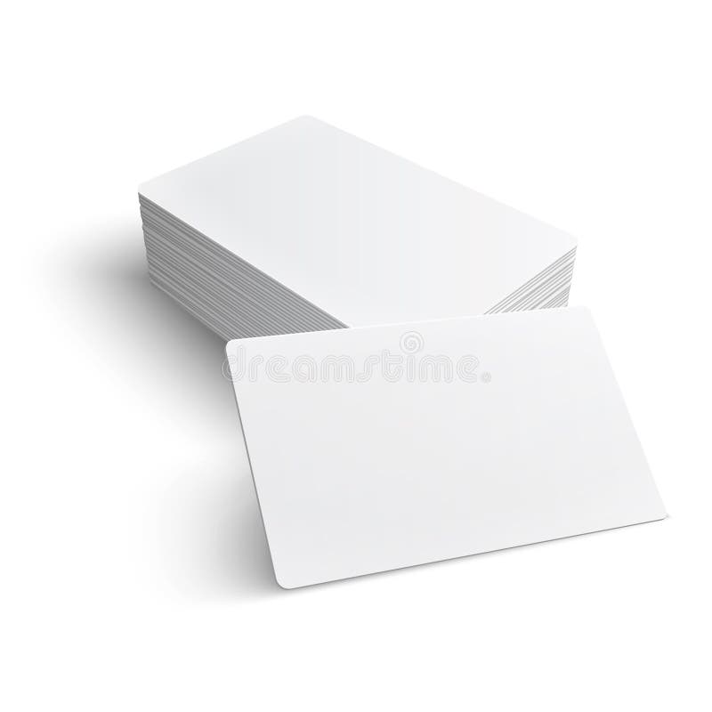 Stack of blank business card. stock illustration