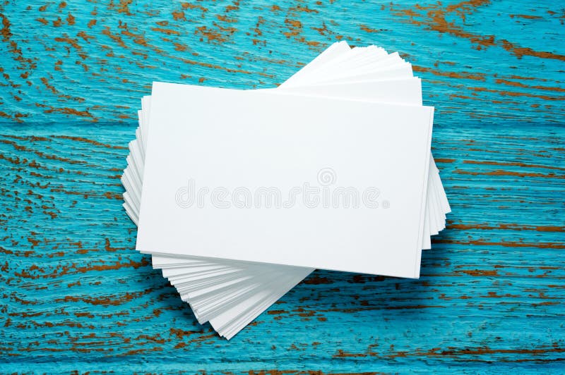 blank business card stock