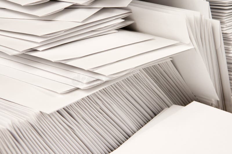 Stack of Blank Envelopes