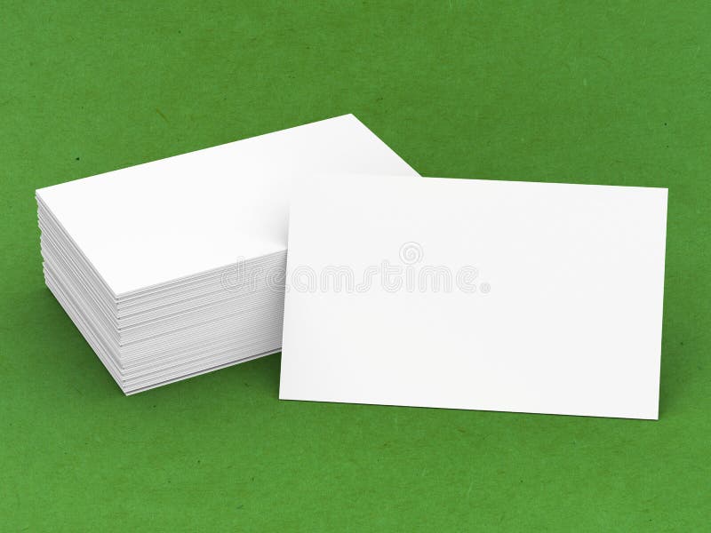 A Stack Of Blank Business Cards And Letterhead Stock Photo - Download Image  Now - Template, Business Card, Playing Card - iStock