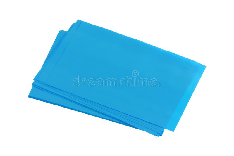 A Stack of Blue Oil Absorbing Sheet Stock Photo Image of sheet