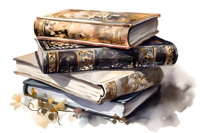 Book Stack Watercolor Stock Illustrations – 1,052 Book Stack Watercolor  Stock Illustrations, Vectors & Clipart - Dreamstime