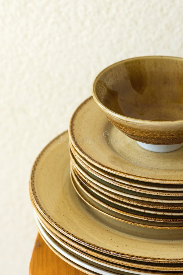 Earthenware bowls stock image. Image of bowl, clay, pottery 46062527