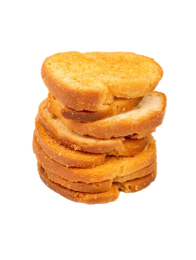 Stack of Bruschetta Crackers Stock Photo Image of biscuit, bakery