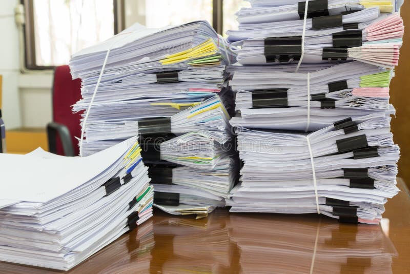 Stack of business papers stock photo. Image of business 68729240