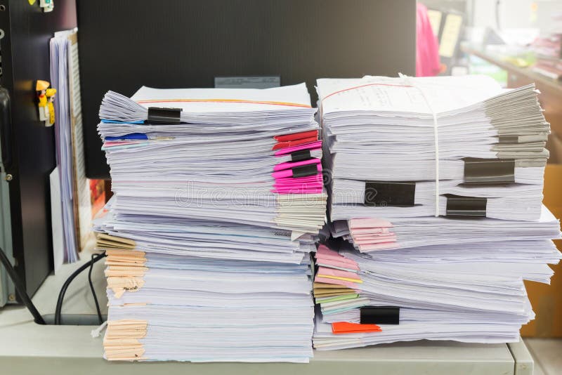 Stack of business papers stock photo. Image of paper 74625764