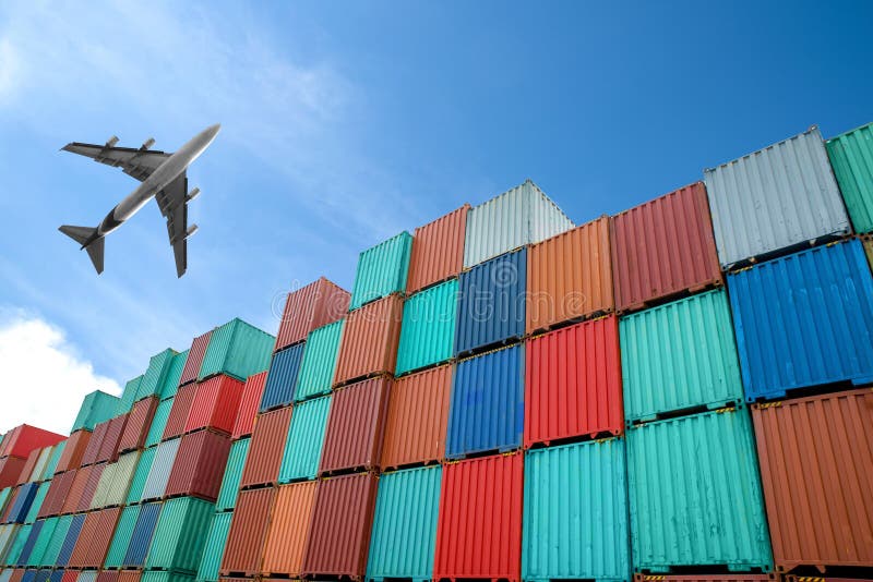 Stack of Cargo Containers at the docks royalty free stock images Stack of Cargo Containers at the docks royalty free stock images
